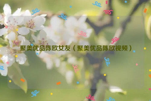 聚美优品陈欧女友（聚美优品陈欧视频）