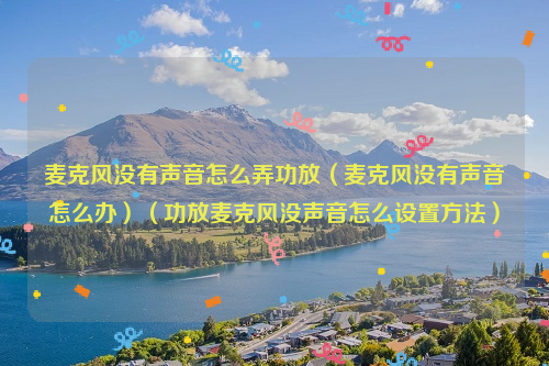 麦克风没有声音怎么弄功放（麦克风没有声音怎么办）（功放麦克风没声音怎么设置方法）