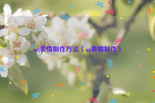 qq表情制作方法（qq表情制作）