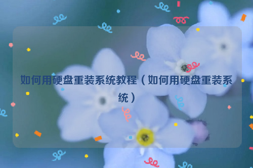 如何用硬盘重装系统教程（如何用硬盘重装系统）