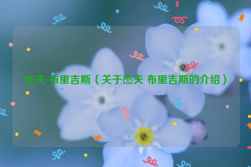 杰夫 布里吉斯（关于杰夫 布里吉斯的介绍）