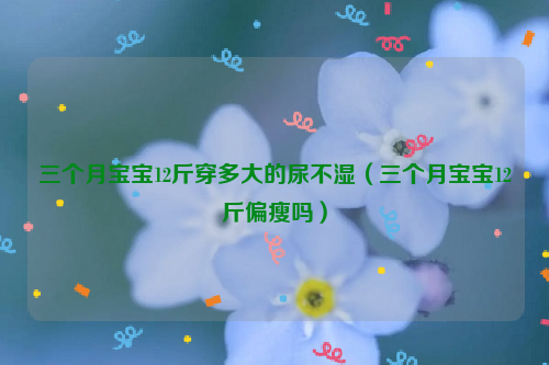 三个月宝宝12斤穿多大的尿不湿（三个月宝宝12斤偏瘦吗）