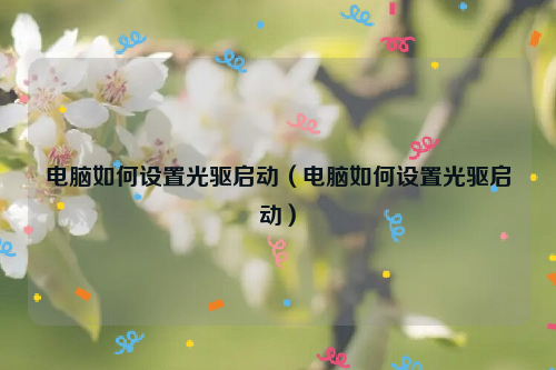 电脑如何设置光驱启动（电脑如何设置光驱启动）