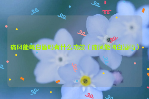 痛风能喝白酒吗有什么功效（痛风能喝白酒吗）