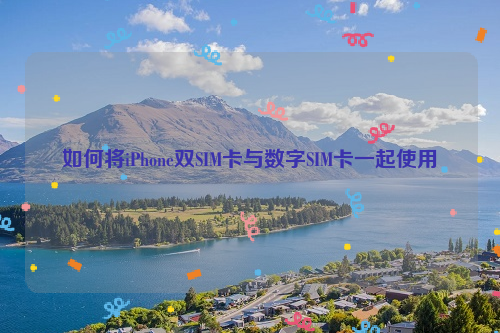如何将iPhone双SIM卡与数字SIM卡一起使用