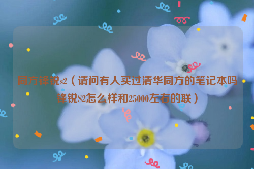 同方锋锐s2（请问有人买过清华同方的笔记本吗锋锐S2怎么样和25000左右的联）