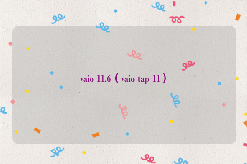 vaio 11.6（vaio tap 11）