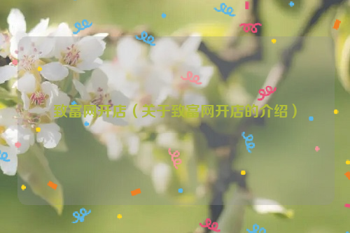 致富网开店（关于致富网开店的介绍）