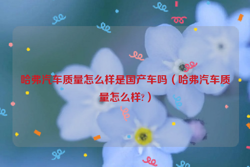 哈弗汽车质量怎么样是国产车吗（哈弗汽车质量怎么样?）