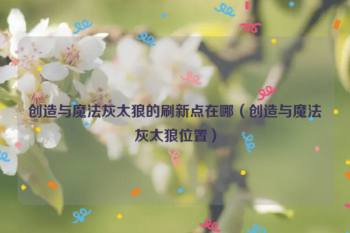 创造与魔法灰太狼的刷新点在哪（创造与魔法灰太狼位置）
