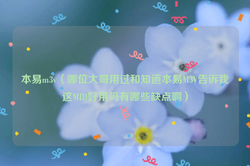 本易m3v（哪位大哥用过和知道本易M3V告诉我这MID好用吗有哪些缺点啊）