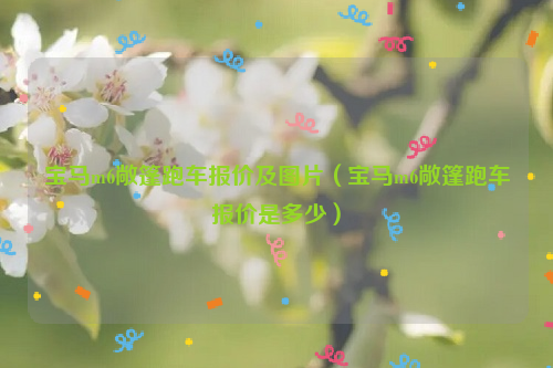 宝马m6敞篷跑车报价及图片（宝马m6敞篷跑车报价是多少）