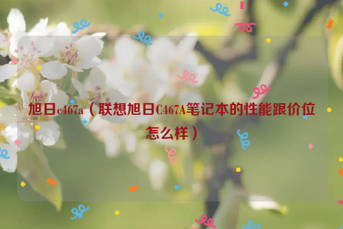 旭日c467a（联想旭日C467A笔记本的性能跟价位怎么样）