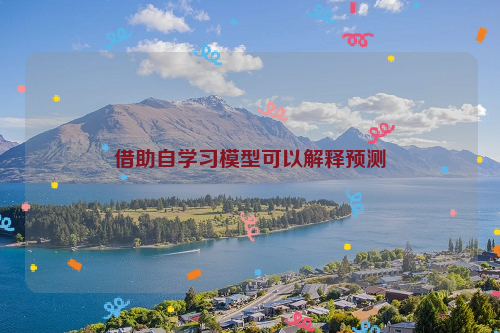 借助自学习模型可以解释预测