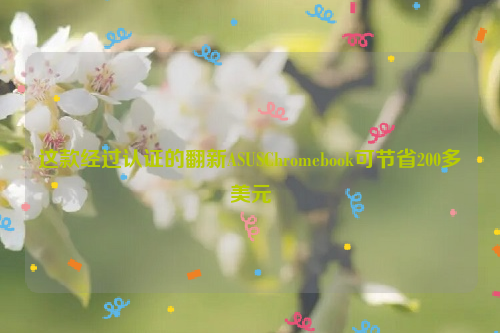 这款经过认证的翻新ASUSChromebook可节省200多美元