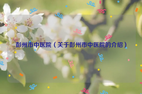 彭州市中医院（关于彭州市中医院的介绍）