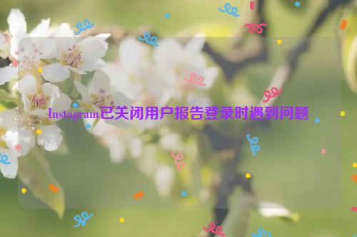 Instagram已关闭用户报告登录时遇到问题