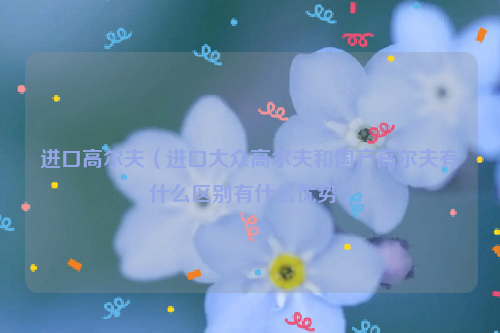 进口高尔夫（进口大众高尔夫和国产高尔夫有什么区别有什么优势）