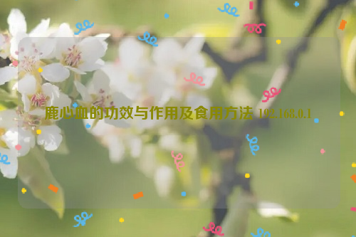 鹿心血的功效与作用及食用方法 192.168.0.1