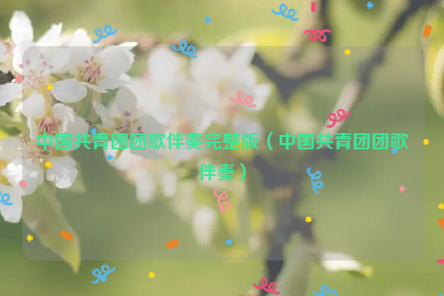 中国共青团团歌伴奏完整版（中国共青团团歌伴奏）