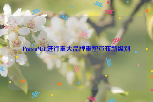 ProtonMail进行重大品牌重塑宣布新级别