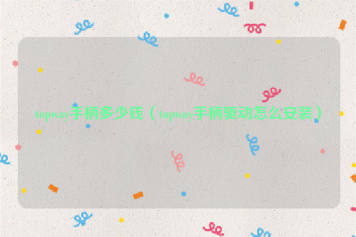 topway手柄多少钱（topway手柄驱动怎么安装）