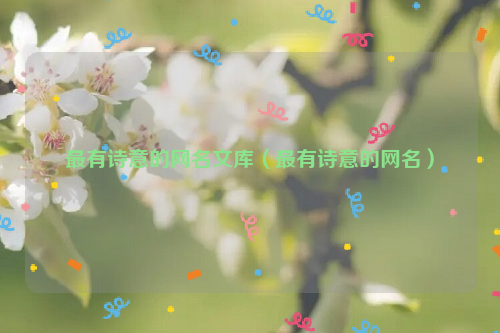 最有诗意的网名文库（最有诗意的网名）