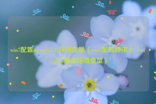 win7配置mysql5.7.35环境变量（win7配置要求）（mysql5.6配置环境变量）