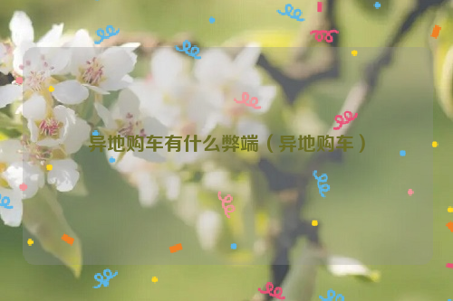 异地购车有什么弊端（异地购车）