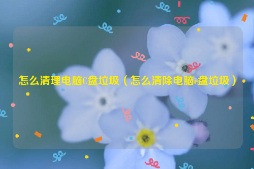 怎么清理电脑C盘垃圾（怎么清除电脑c盘垃圾）