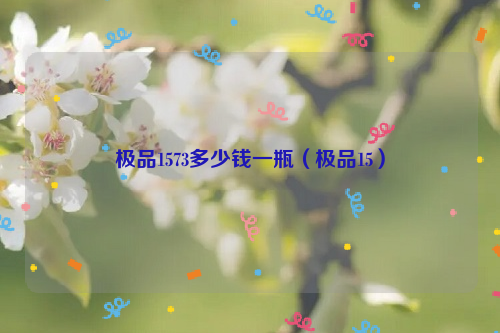 极品1573多少钱一瓶（极品15）
