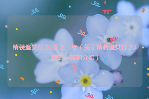 精装追女仔之3狼之一族（关于精装追女仔之3狼之一族的介绍）
