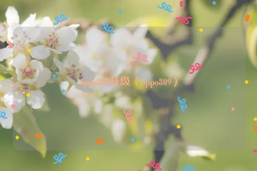 oppo809升级（oppo809）