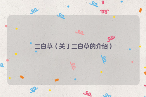 三白草（关于三白草的介绍）