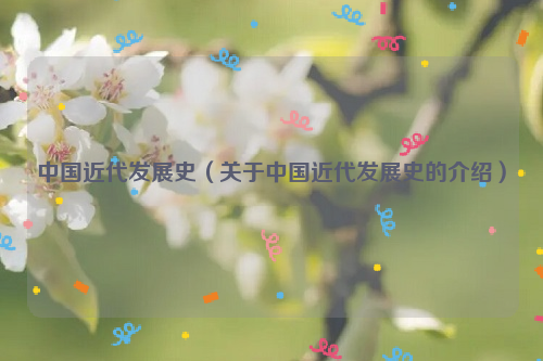 中国近代发展史（关于中国近代发展史的介绍）