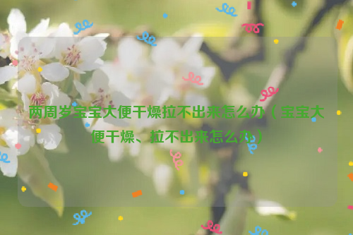 两周岁宝宝大便干燥拉不出来怎么办（宝宝大便干燥、拉不出来怎么办）
