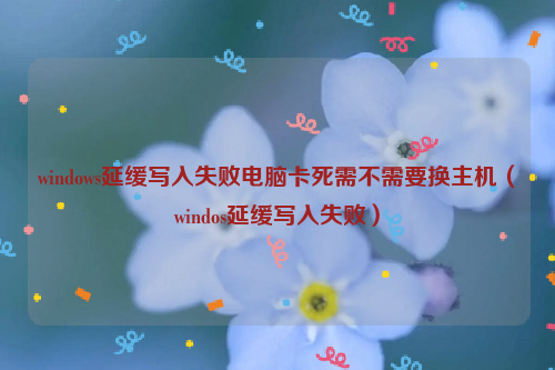 windows延缓写入失败电脑卡死需不需要换主机（windos延缓写入失败）