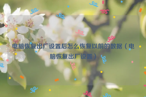 电脑恢复出厂设置后怎么恢复以前的数据（电脑恢复出厂设置）