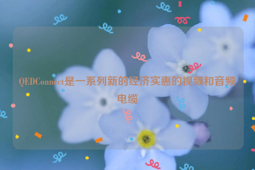 QEDConnect是一系列新的经济实惠的视频和音频电缆