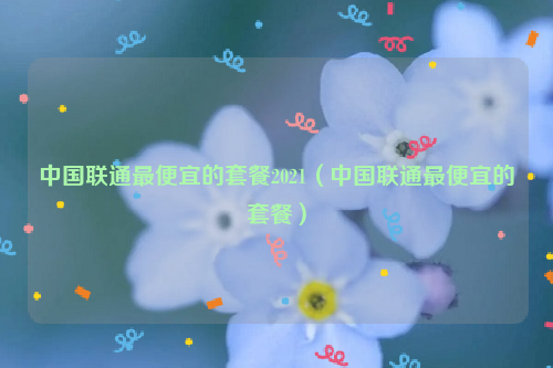 中国联通最便宜的套餐2021（中国联通最便宜的套餐）