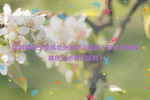 孕初期有少量褐色分泌物正常吗（怀孕初期有褐色分泌物正常吗）