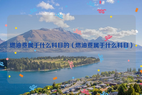 燃油费属于什么科目的（燃油费属于什么科目）