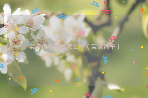 宝沃汽车质量怎么样（宝沃汽车）