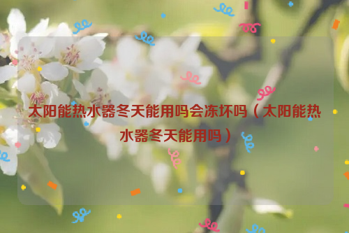 太阳能热水器冬天能用吗会冻坏吗（太阳能热水器冬天能用吗）