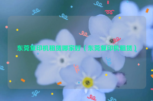 东莞复印机租赁哪家好（东莞复印机租赁）