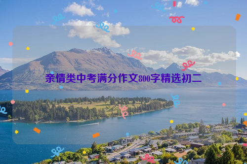 亲情类中考满分作文800字精选初二
