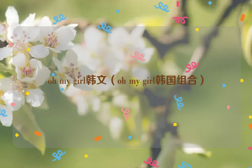 oh my girl韩文（oh my girl韩国组合）