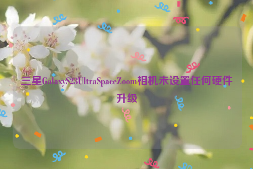 三星GalaxyS23UltraSpaceZoom相机未设置任何硬件升级
