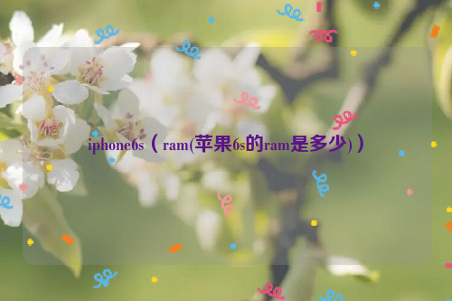 iphone6s（ram(苹果6s的ram是多少)）